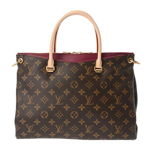 Louis Vuitton Monogram Pallas Raisin Purple Canvas Handbag